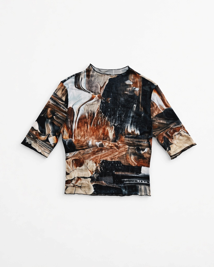 Stones Mesh Crop