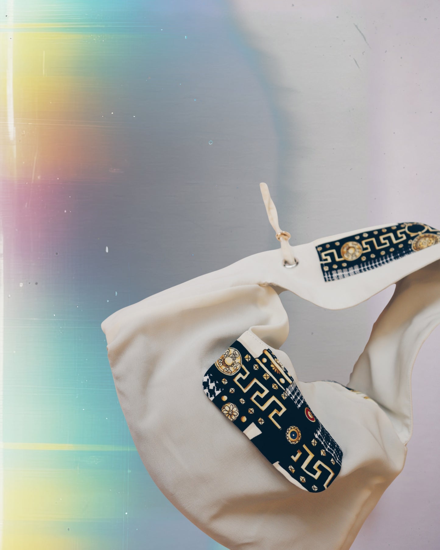 White Tectonic Dumpling Bag