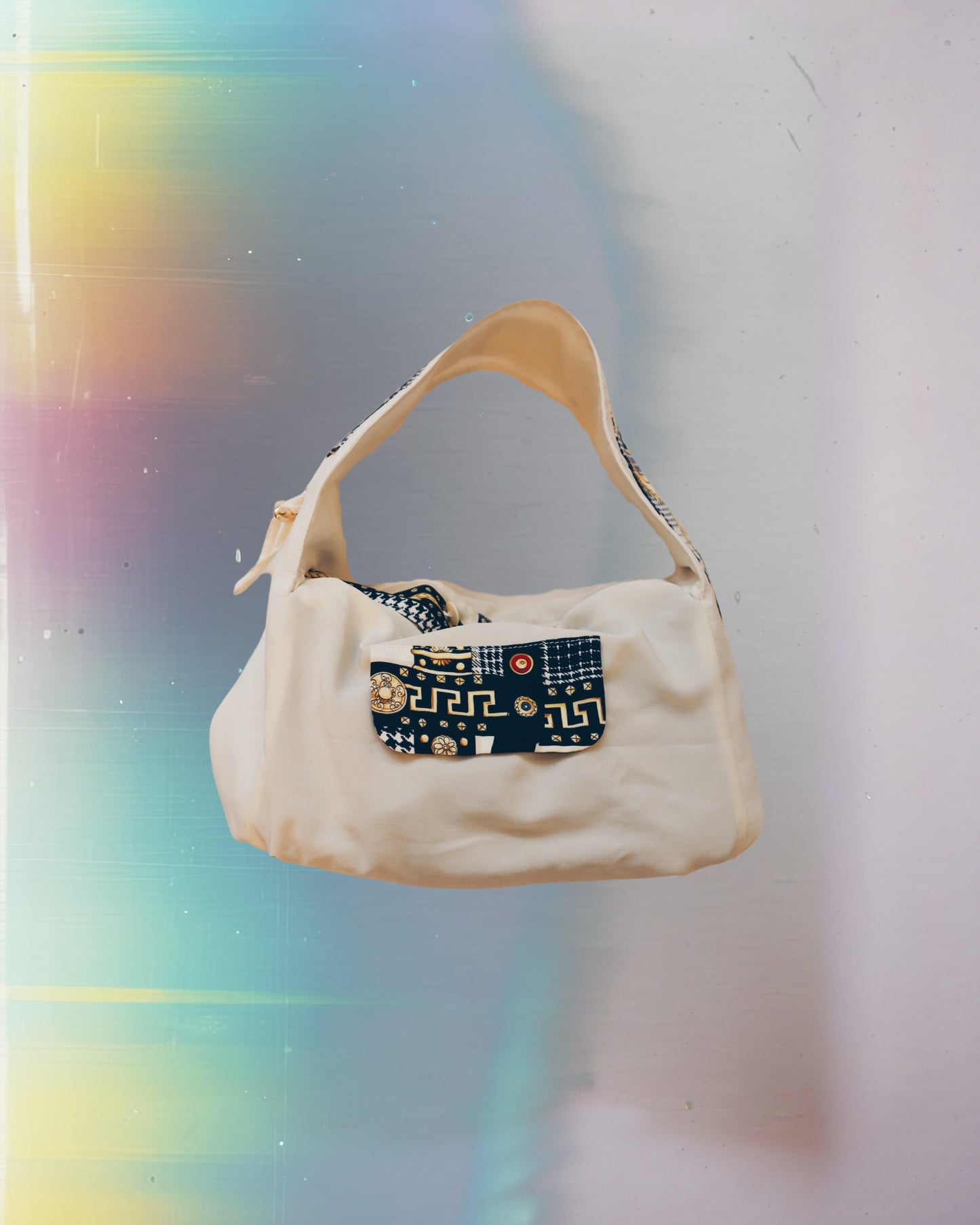 White Tectonic Dumpling Bag