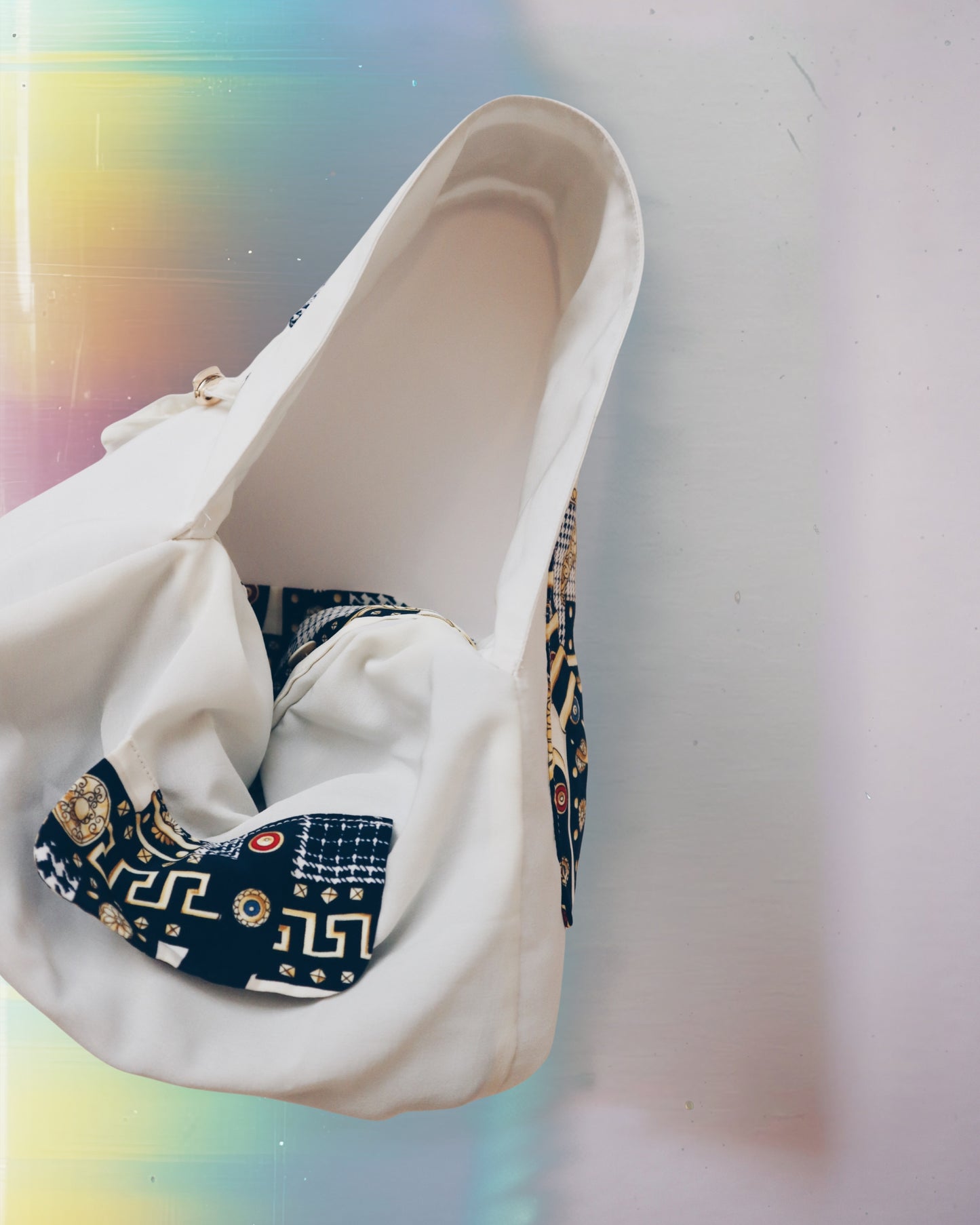 White Tectonic Dumpling Bag