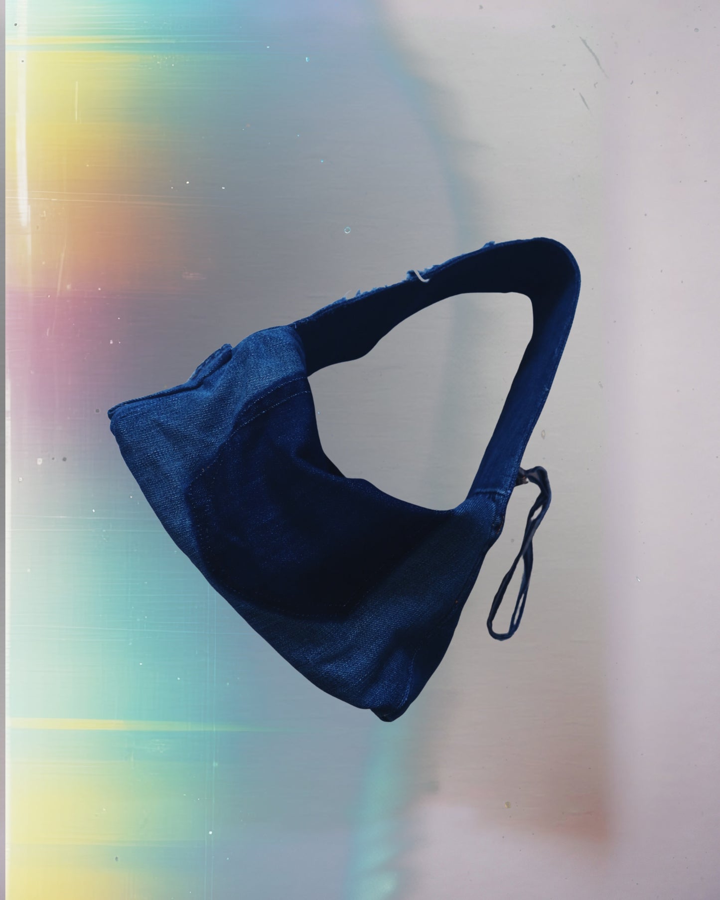 Midnight Distressed Dumpling Bag