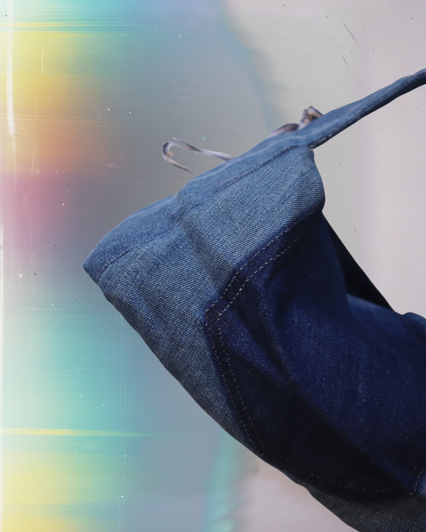 Midnight Distressed Dumpling Bag