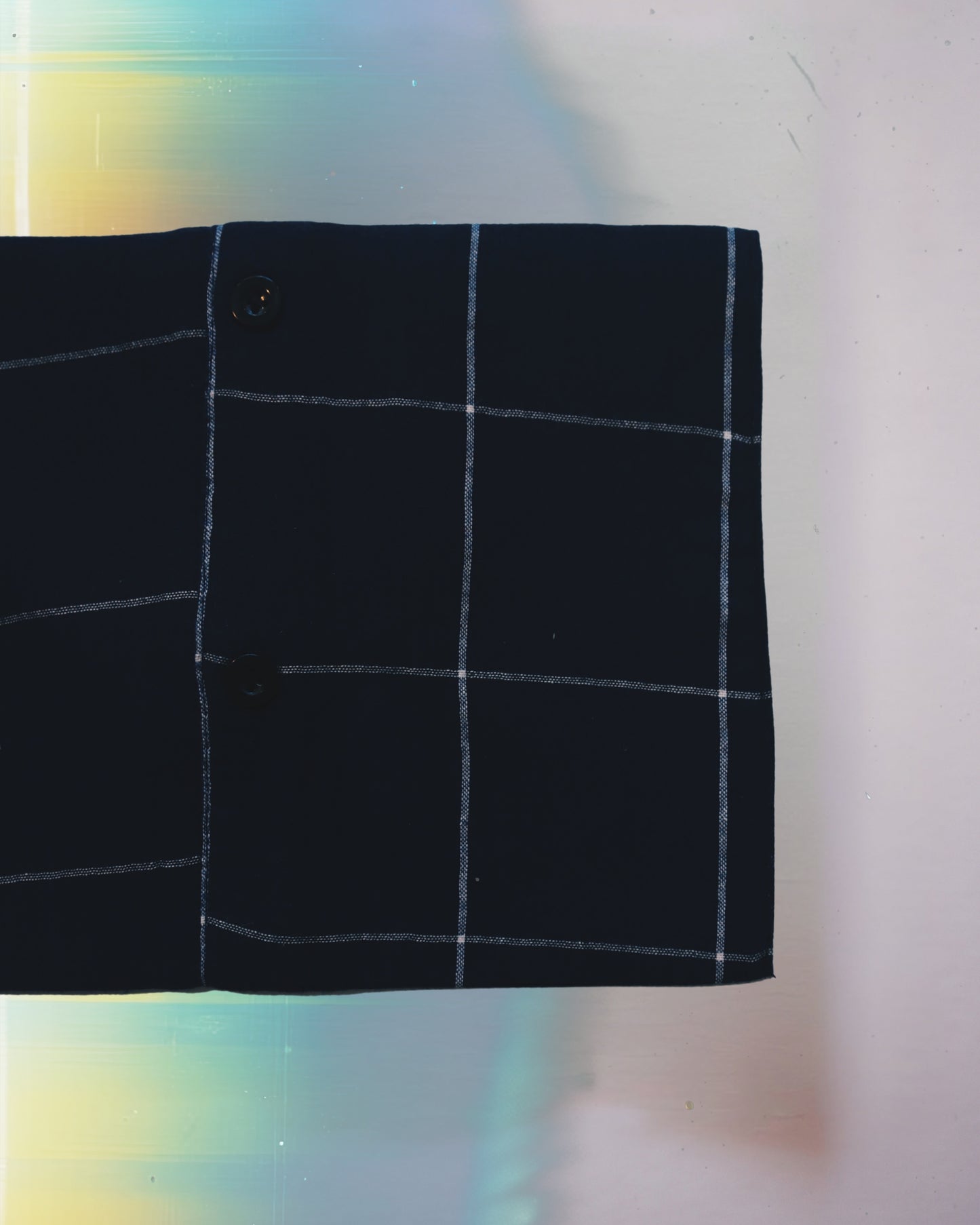 Blue Checkered Envelope Bag