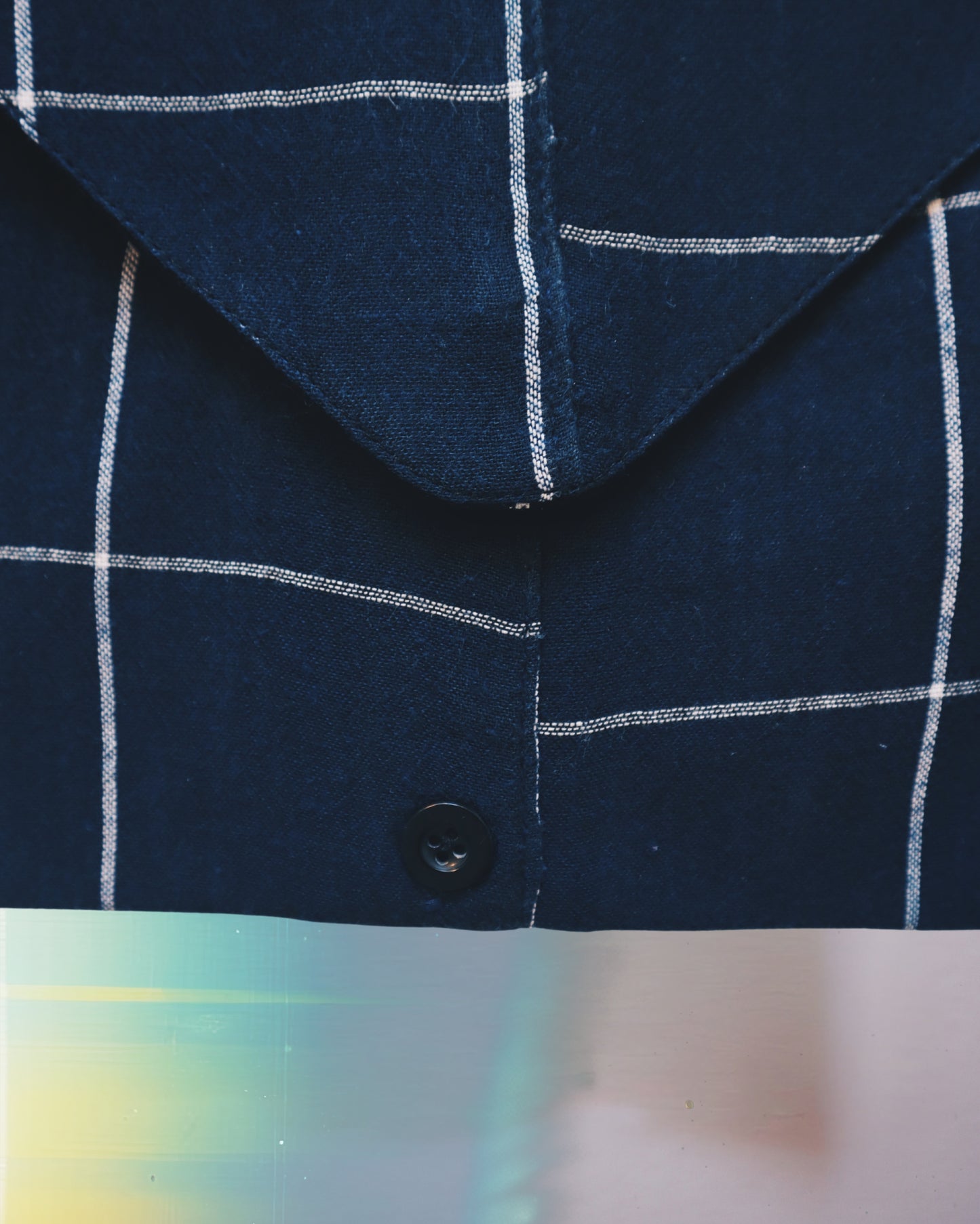 Blue Checkered Envelope Bag