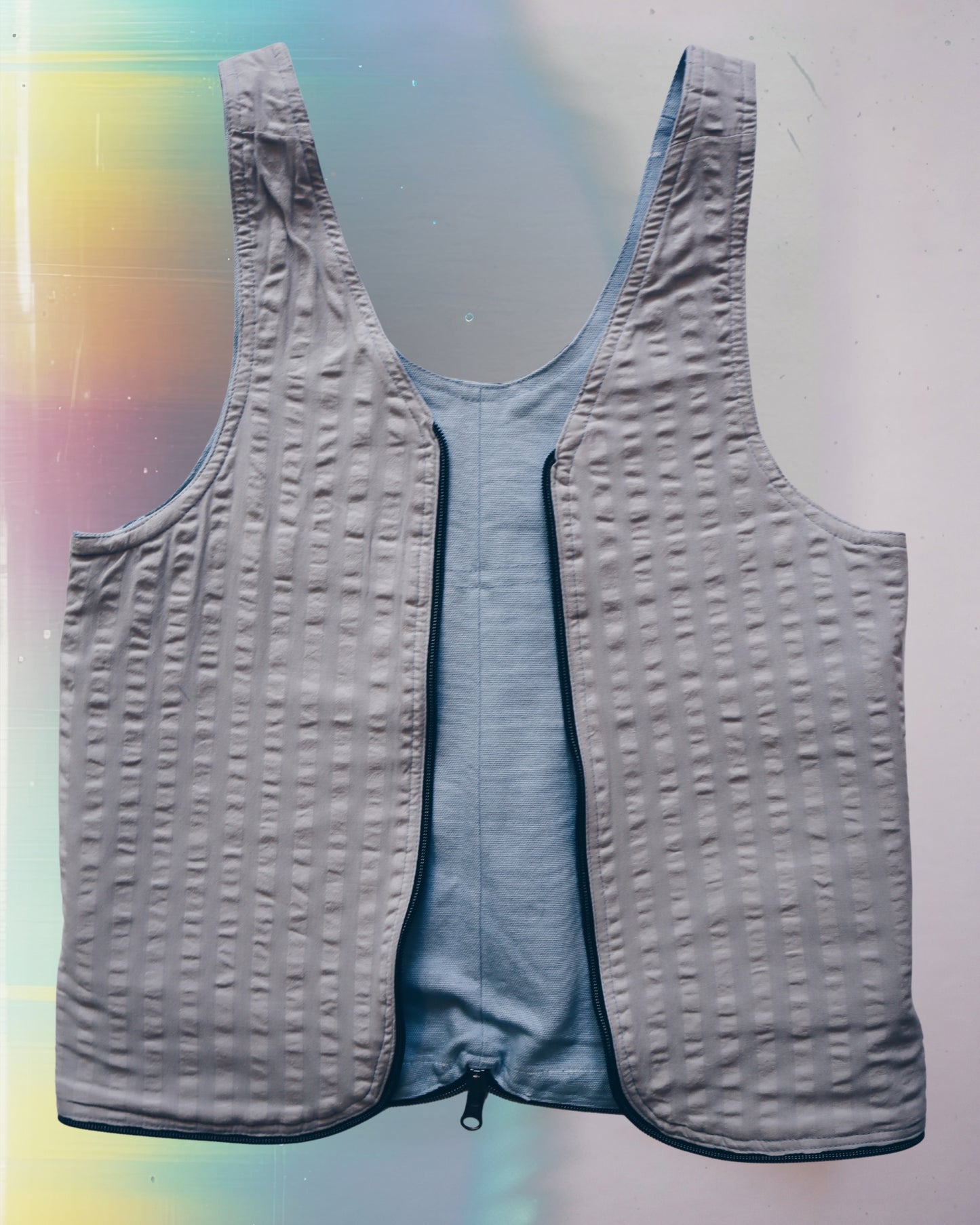 Baby Blue Vest Bag