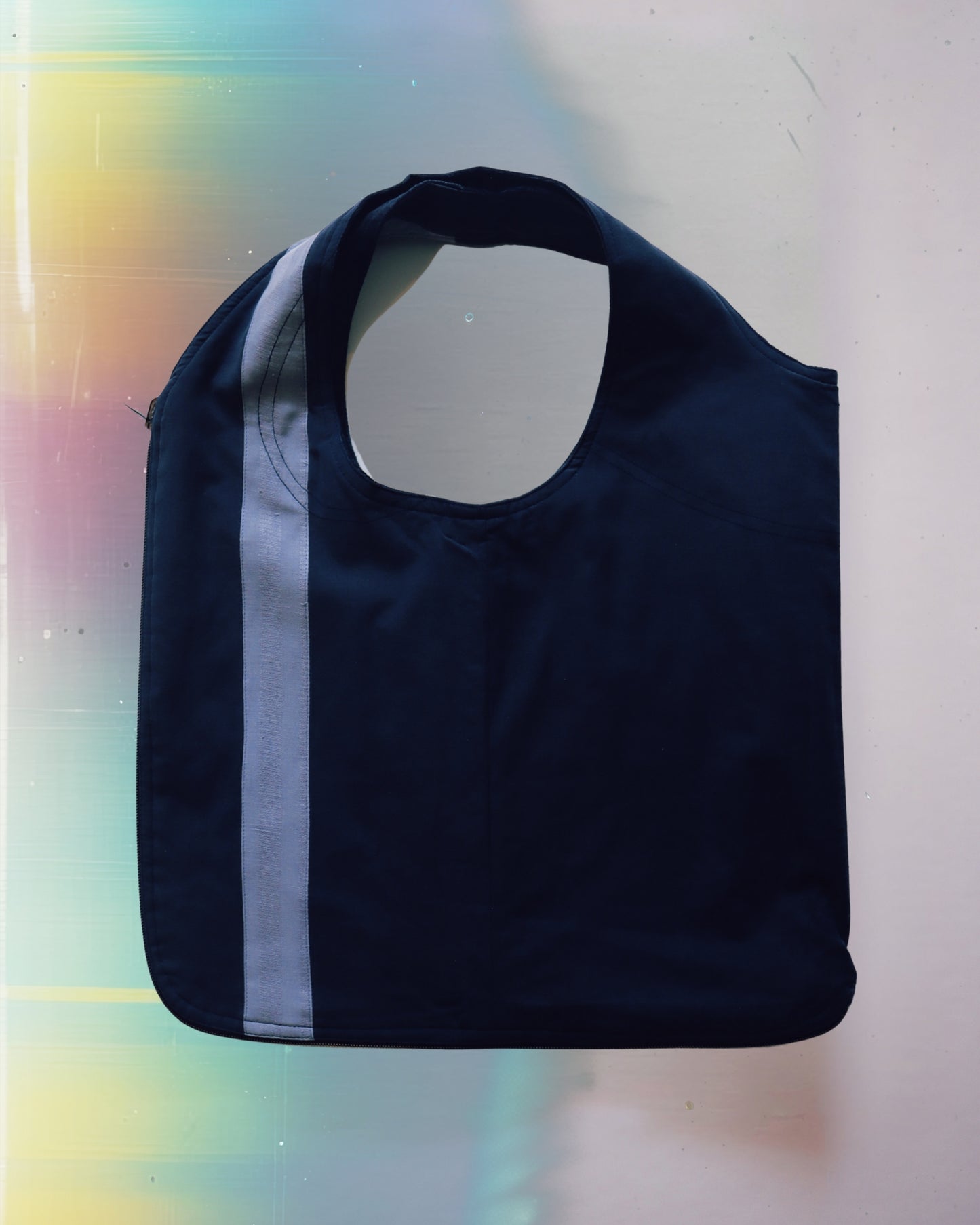 Blue Stripe Vest Bag