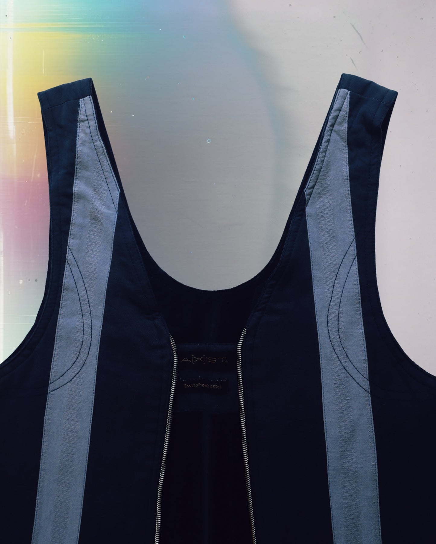 Blue Stripe Vest Bag