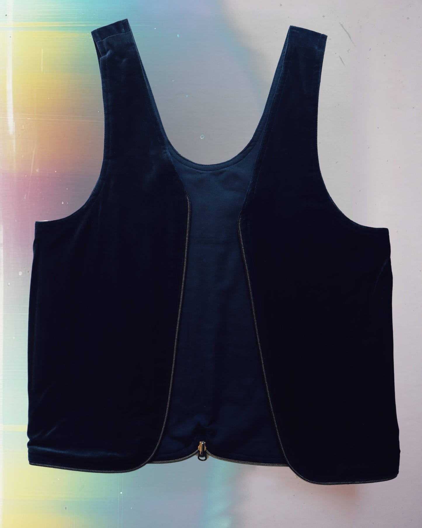 Blue Stripe Vest Bag