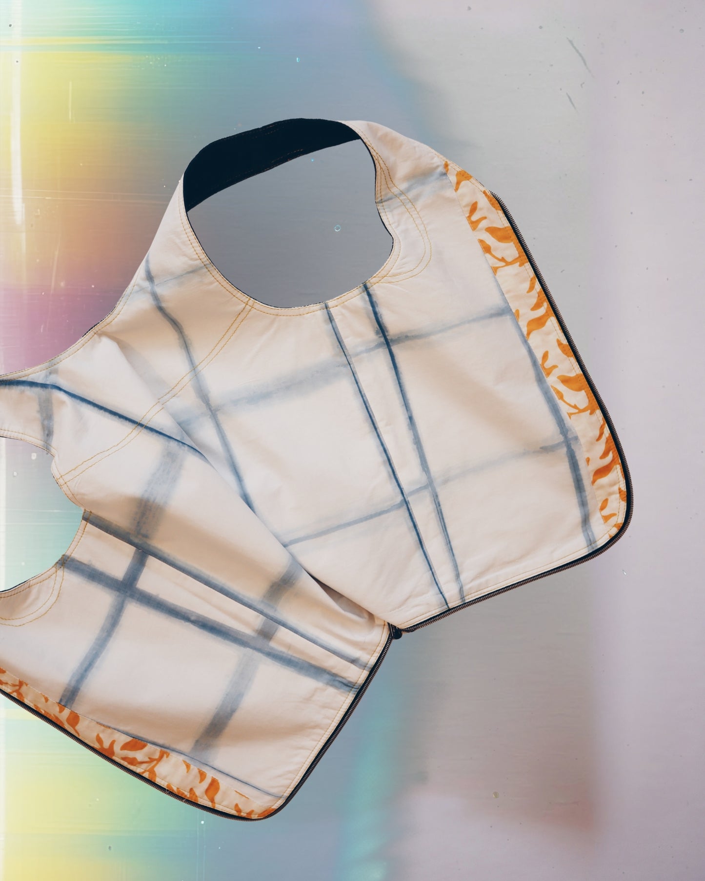 Blue Yellow Vest Bag