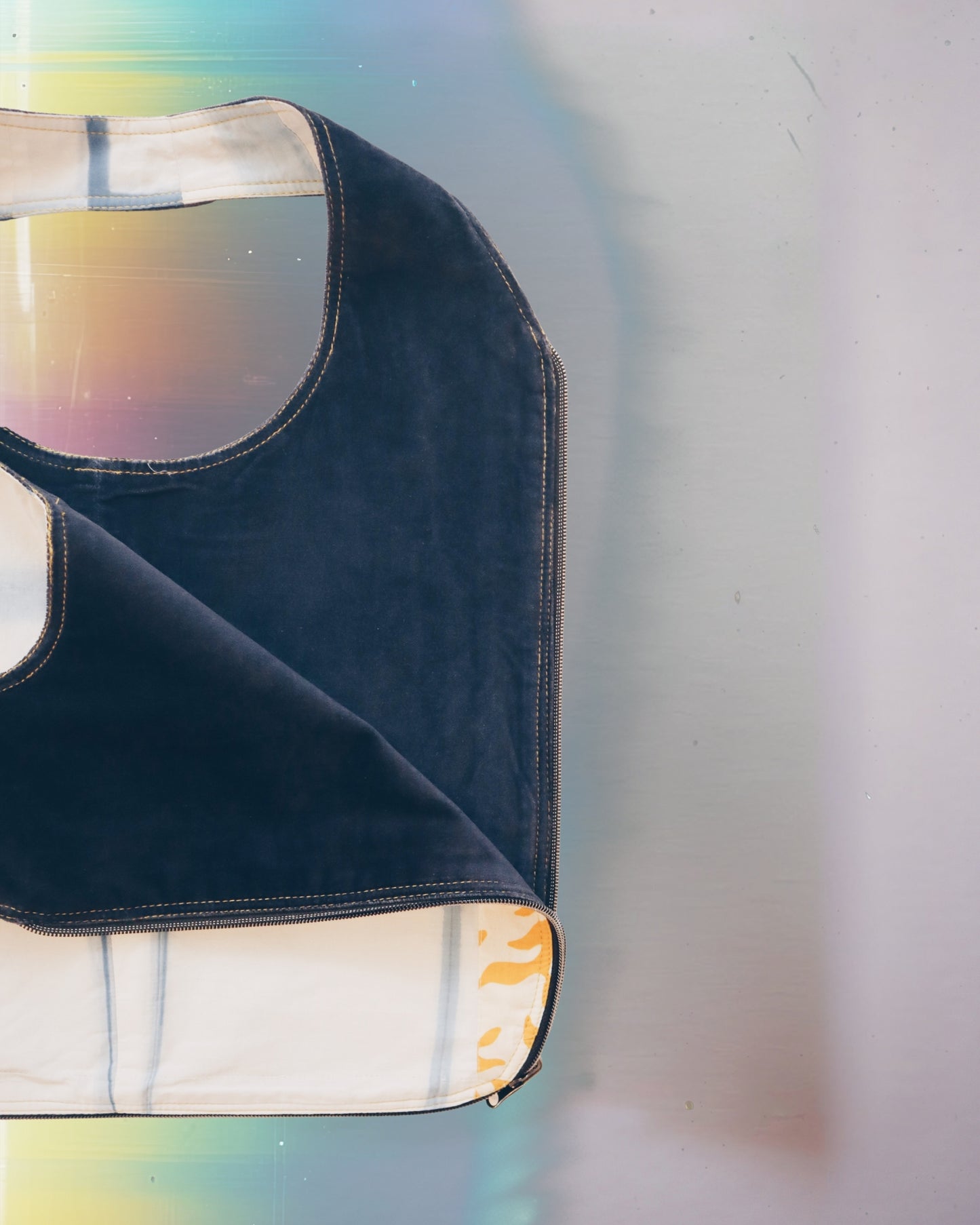 Blue Yellow Vest Bag