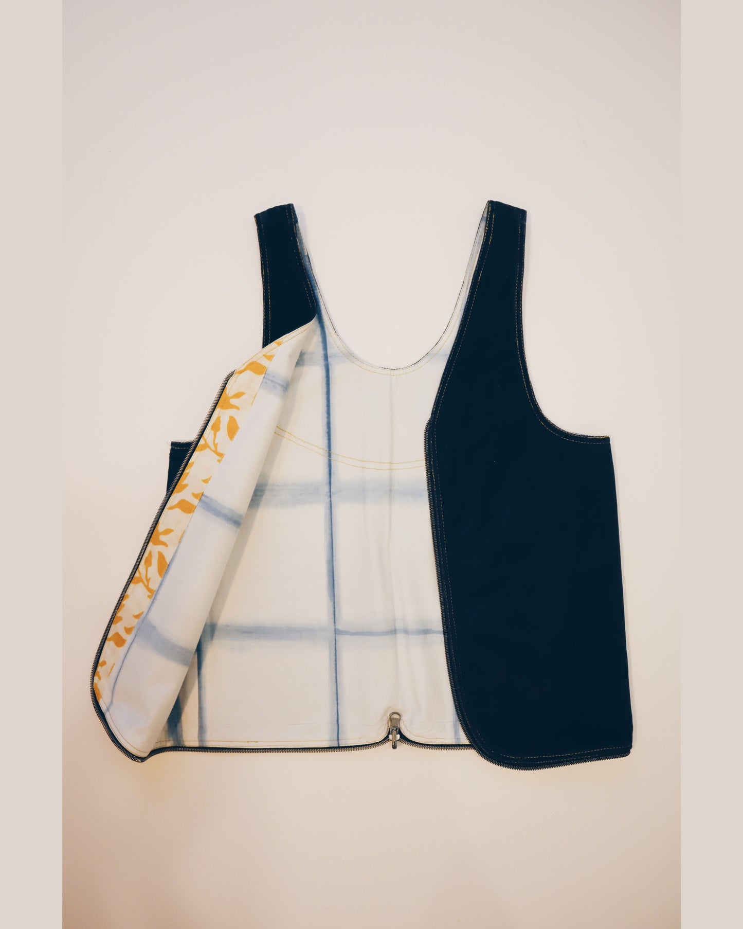 Blue Yellow Vest Bag