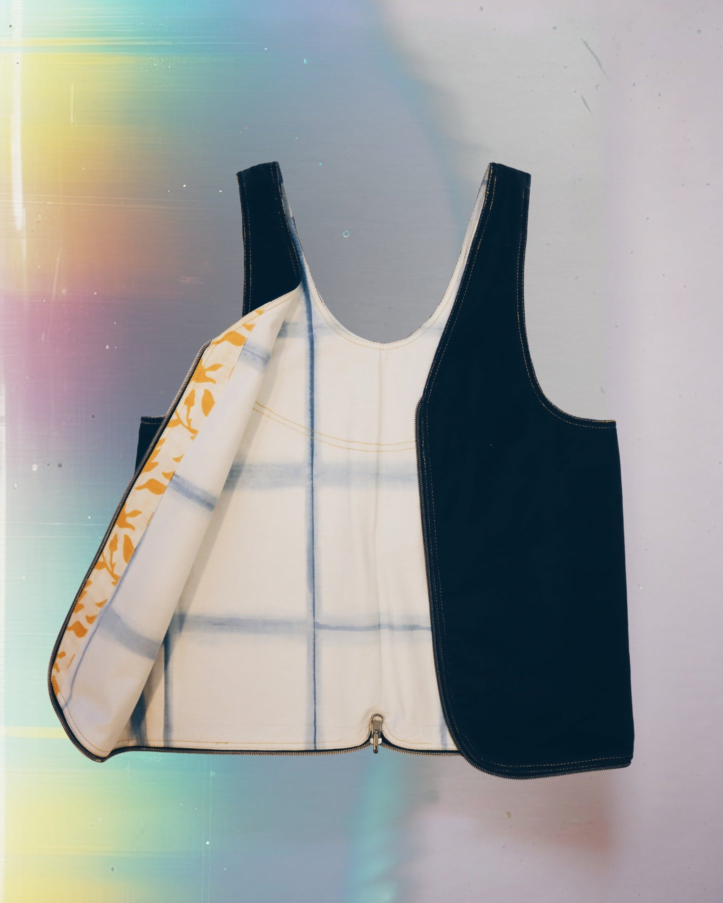 Blue Yellow Vest Bag