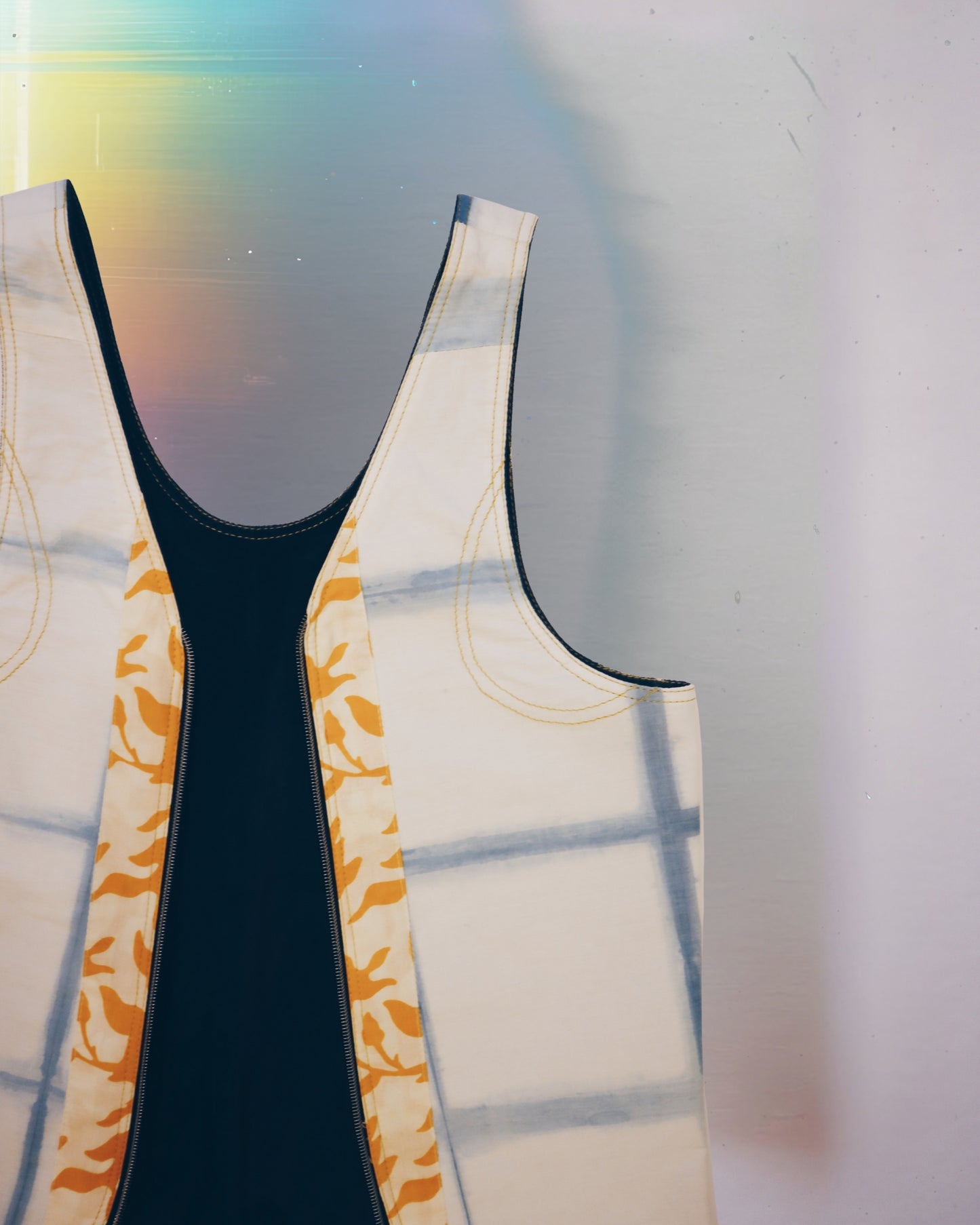 Blue Yellow Vest Bag