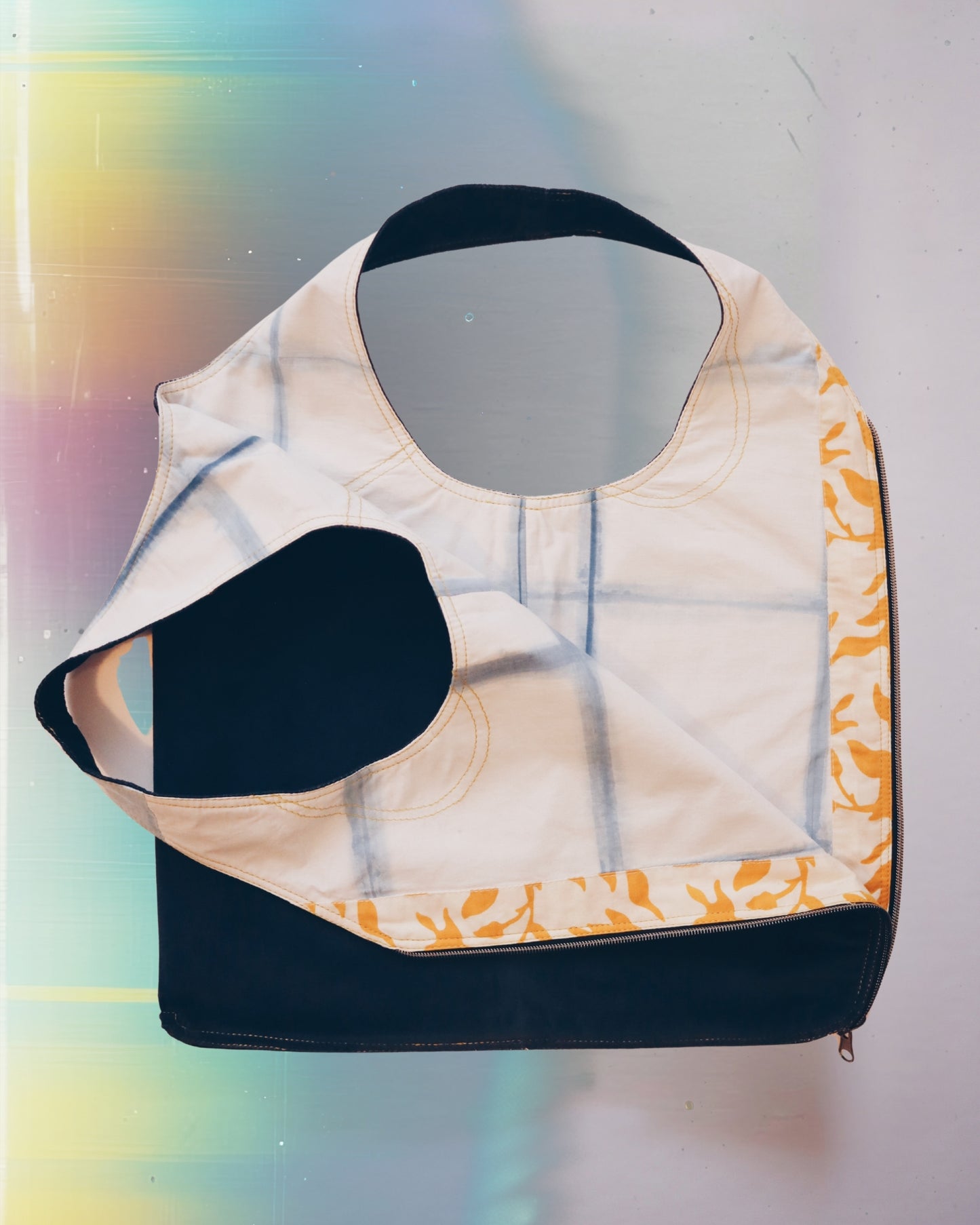 Blue Yellow Vest Bag