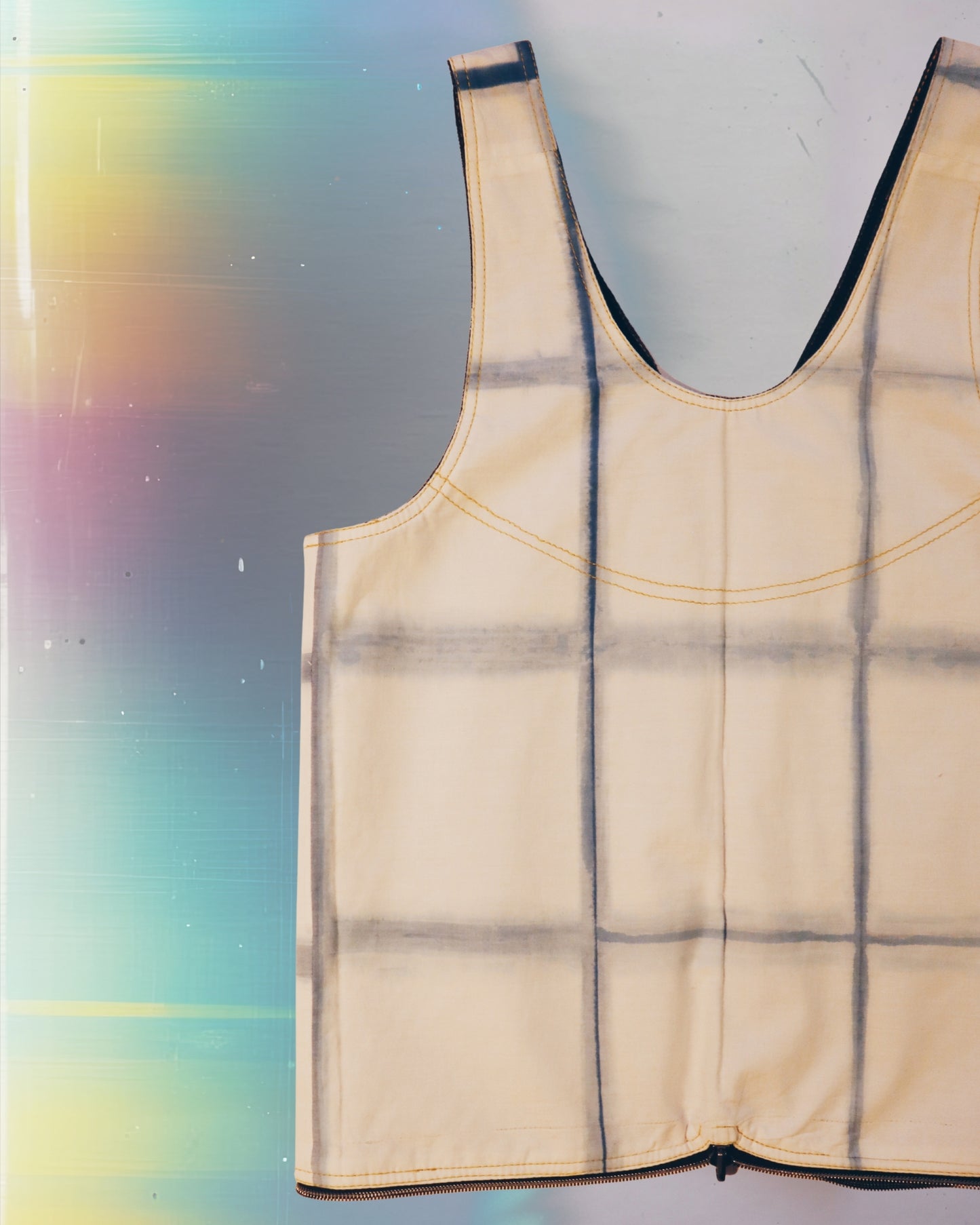 Blue Yellow Vest Bag