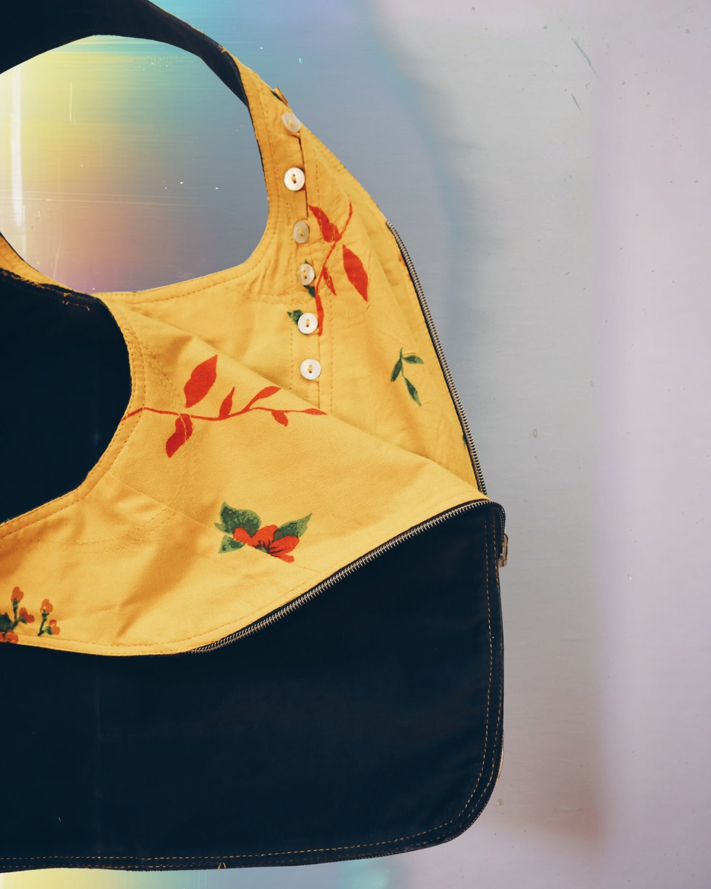 Sunshine Button Vest Bag
