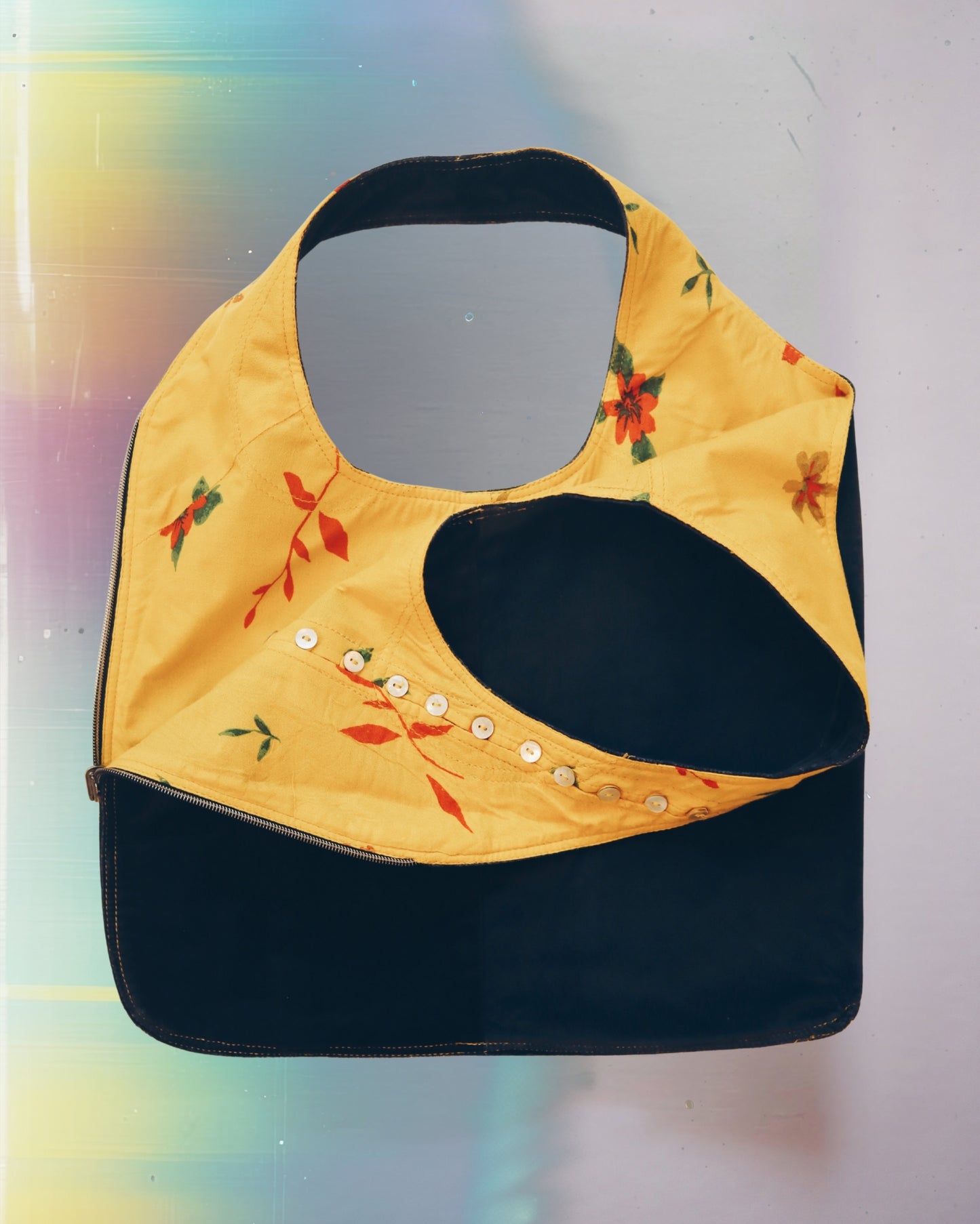 Sunshine Button Vest Bag