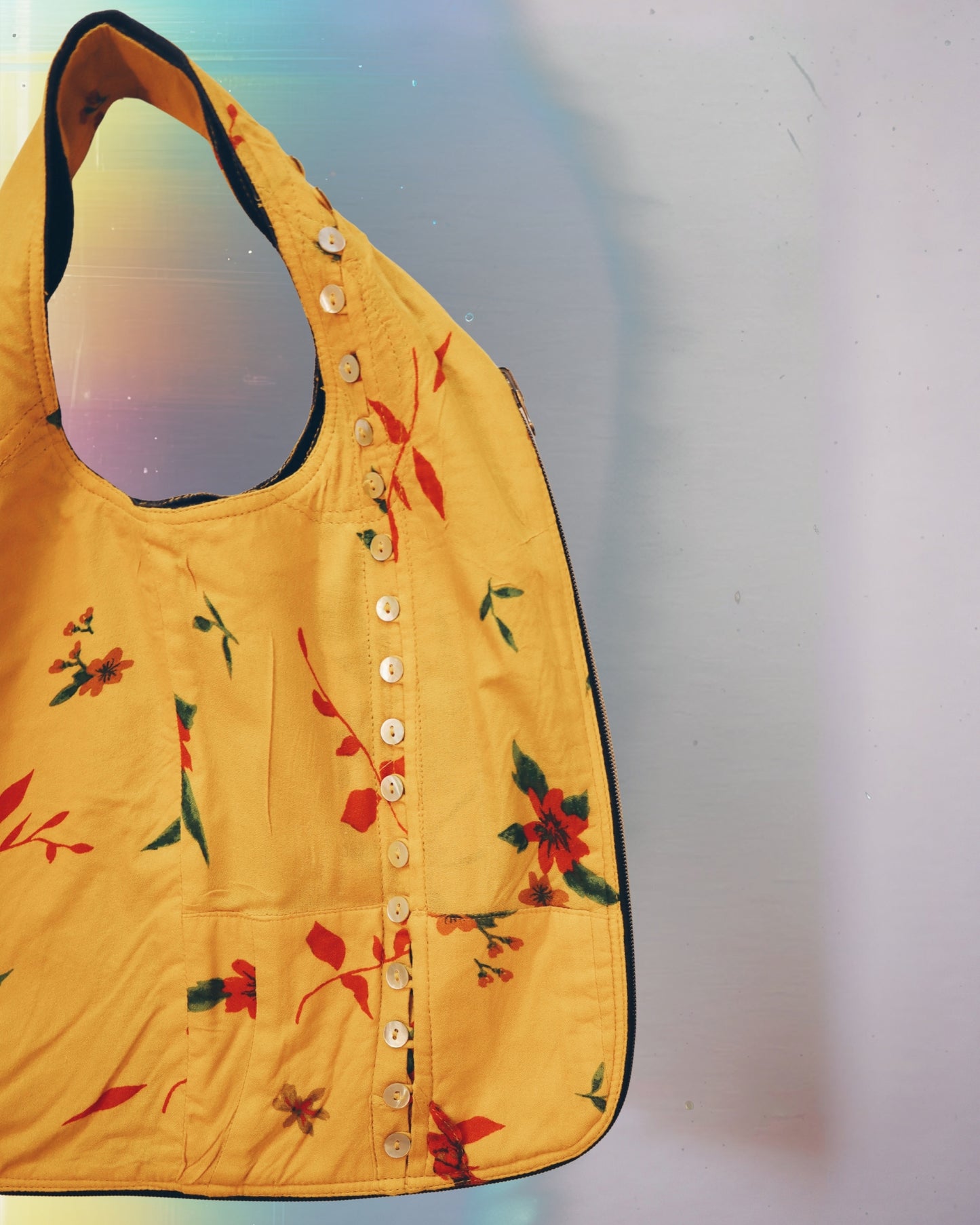 Sunshine Button Vest Bag