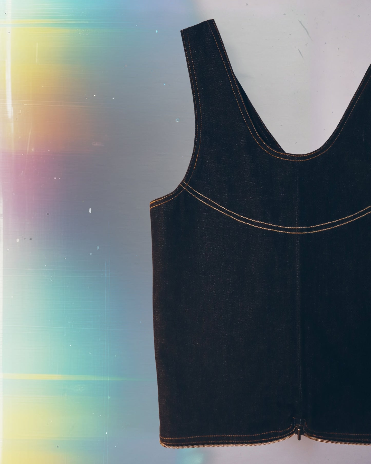 Blackout Denim Vest Bag