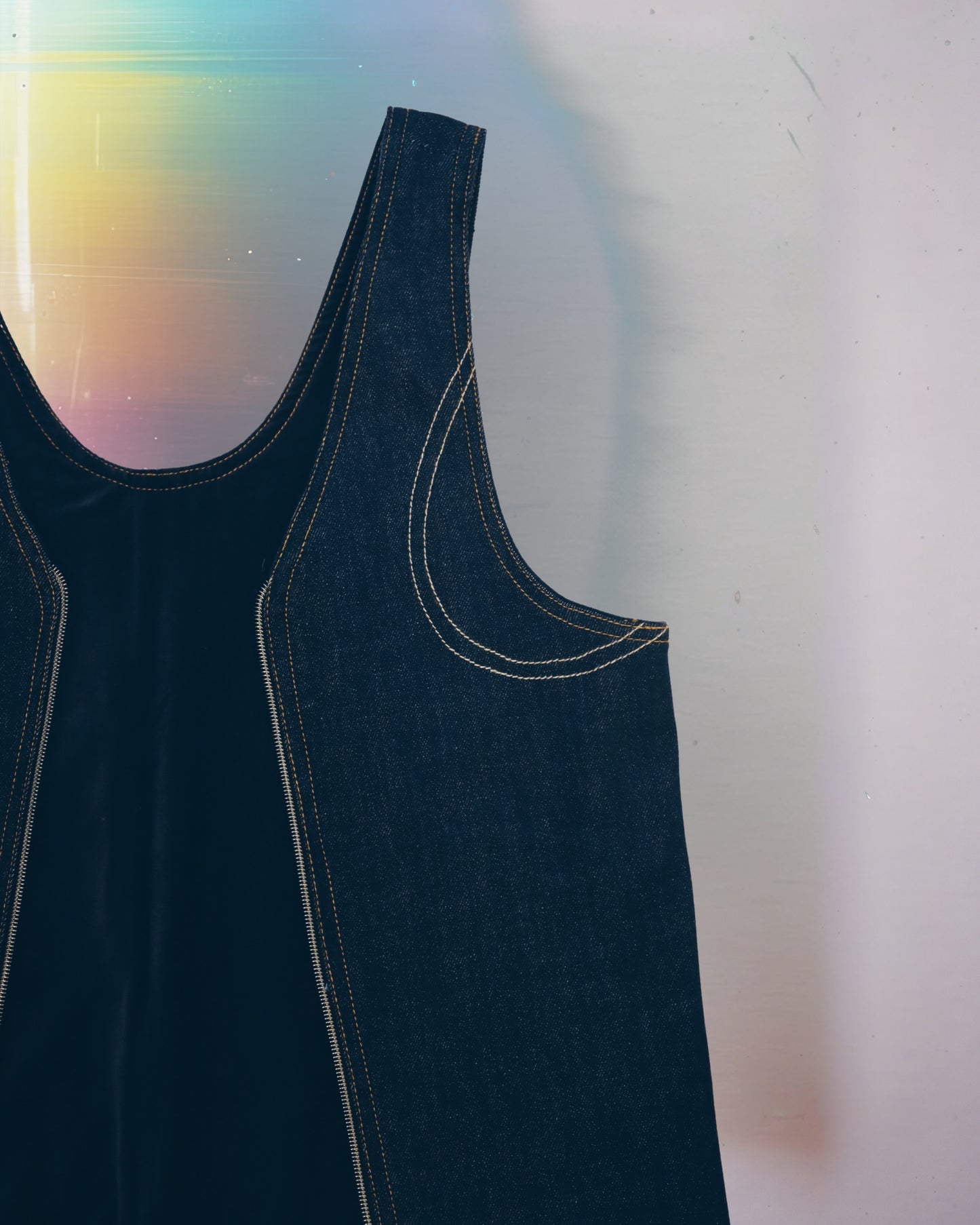 Blackout Denim Vest Bag