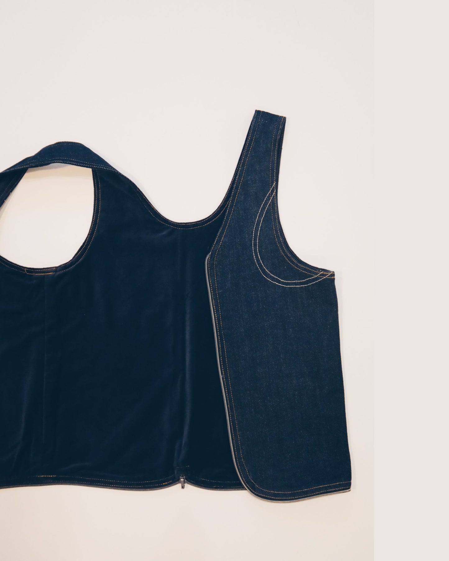 Blackout Denim Vest Bag