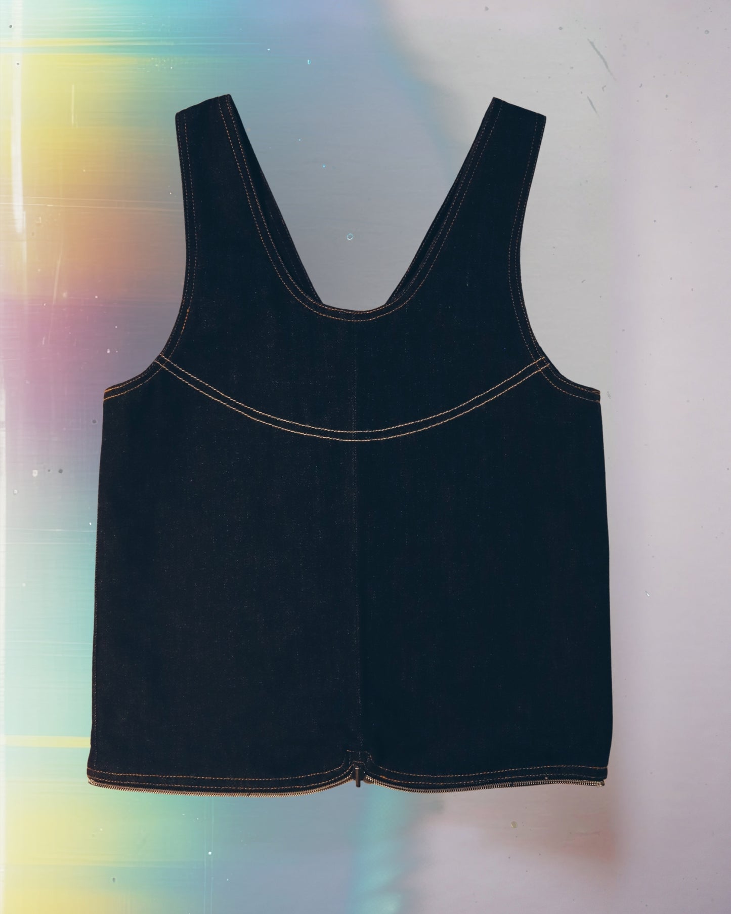 Blackout Denim Vest Bag