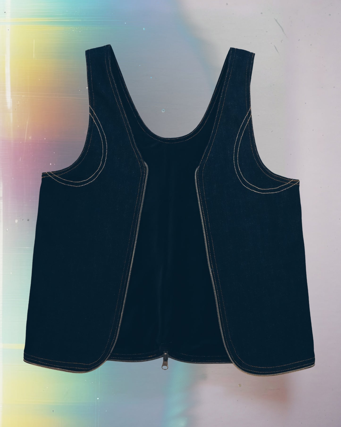 Blackout Denim Vest Bag