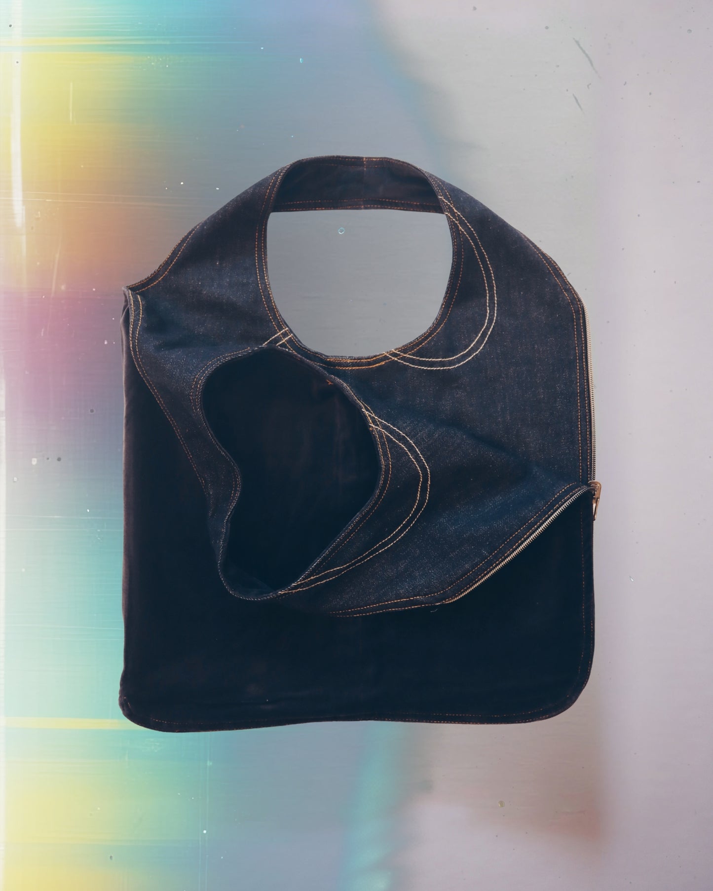Blackout Denim Vest Bag
