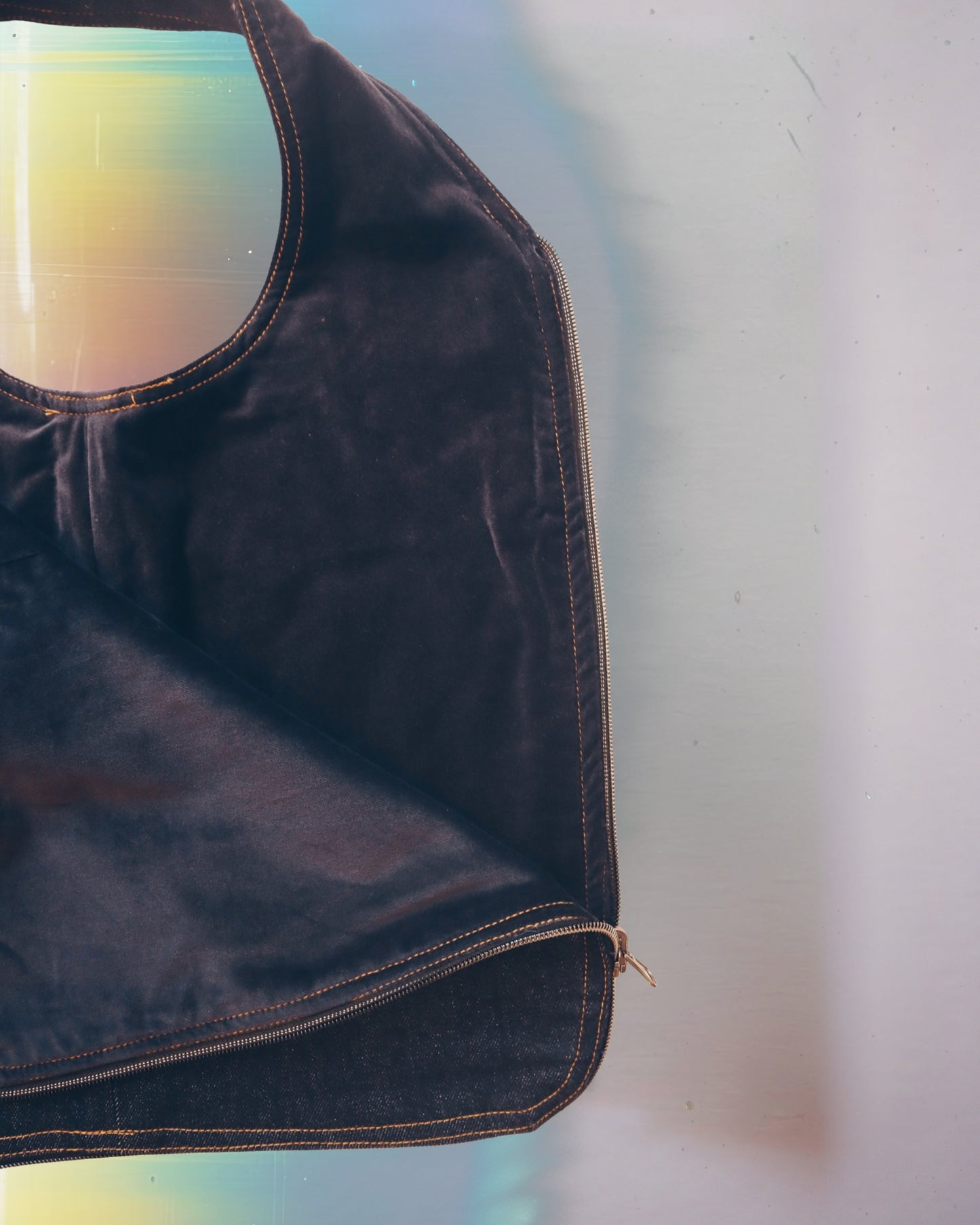 Blackout Denim Vest Bag