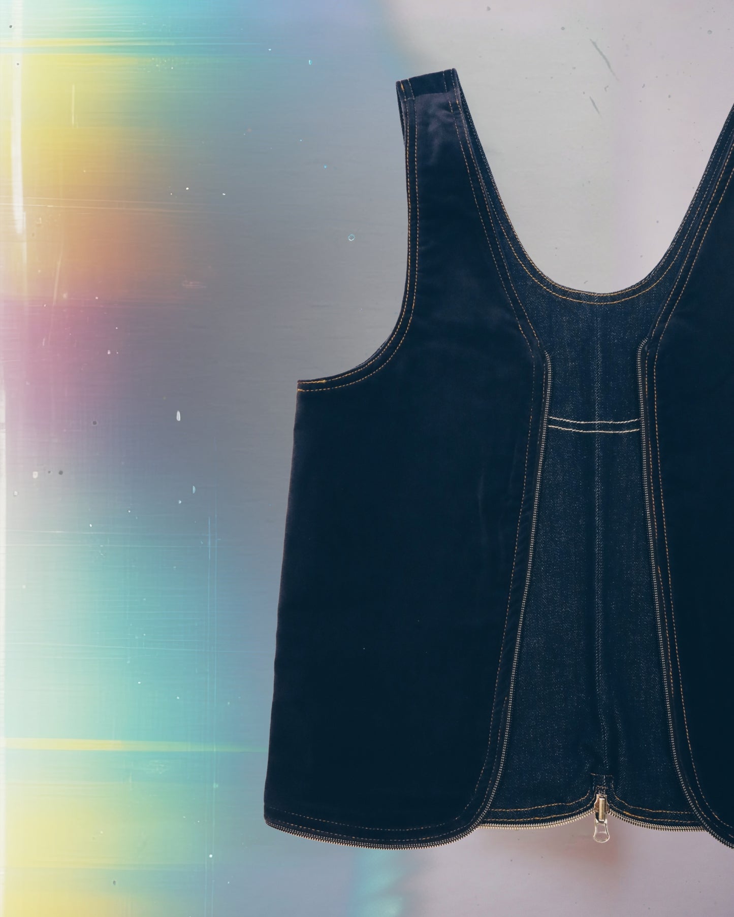 Blackout Denim Vest Bag