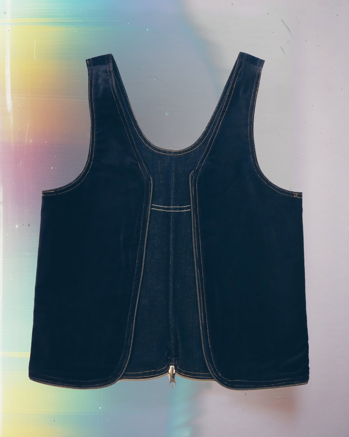 Blackout Denim Vest Bag
