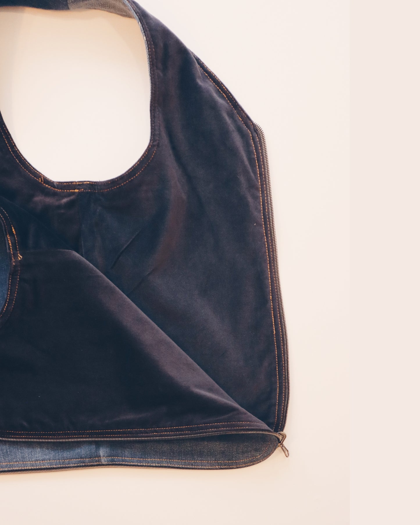 Medium Wash Denim Vest Bag