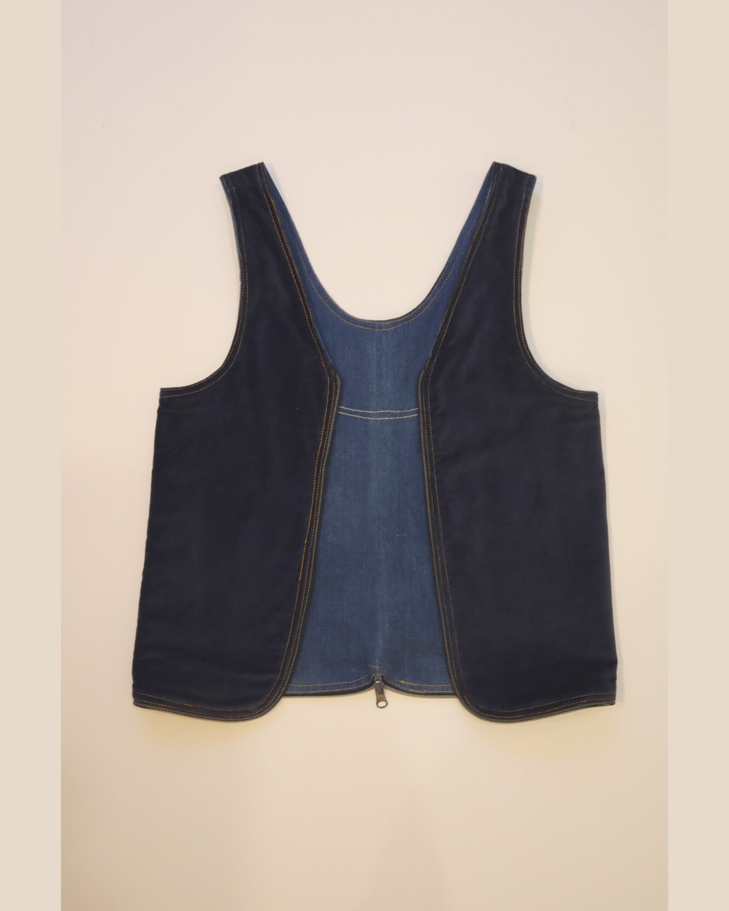 Medium Wash Denim Vest Bag