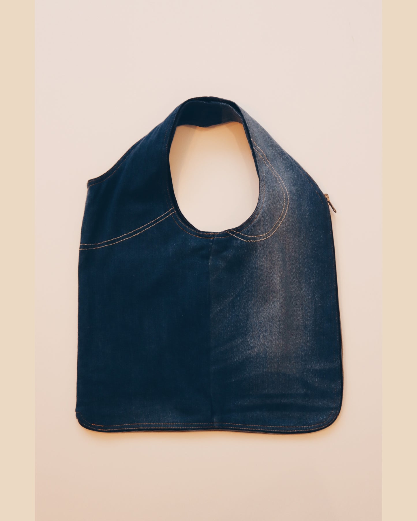 Medium Wash Denim Vest Bag