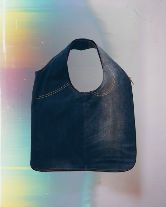 Medium Wash Denim Vest Bag