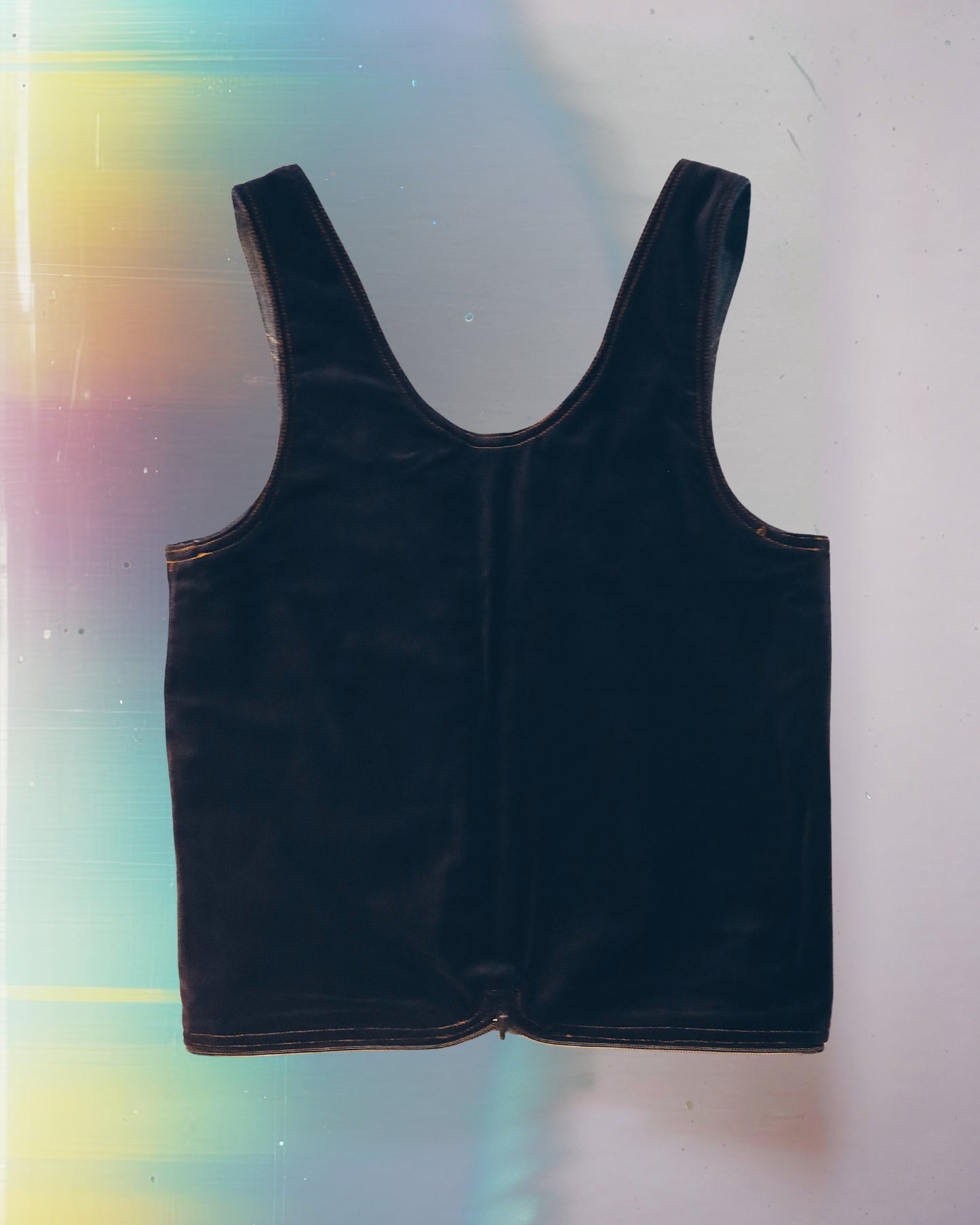 Medium Wash Denim Vest Bag