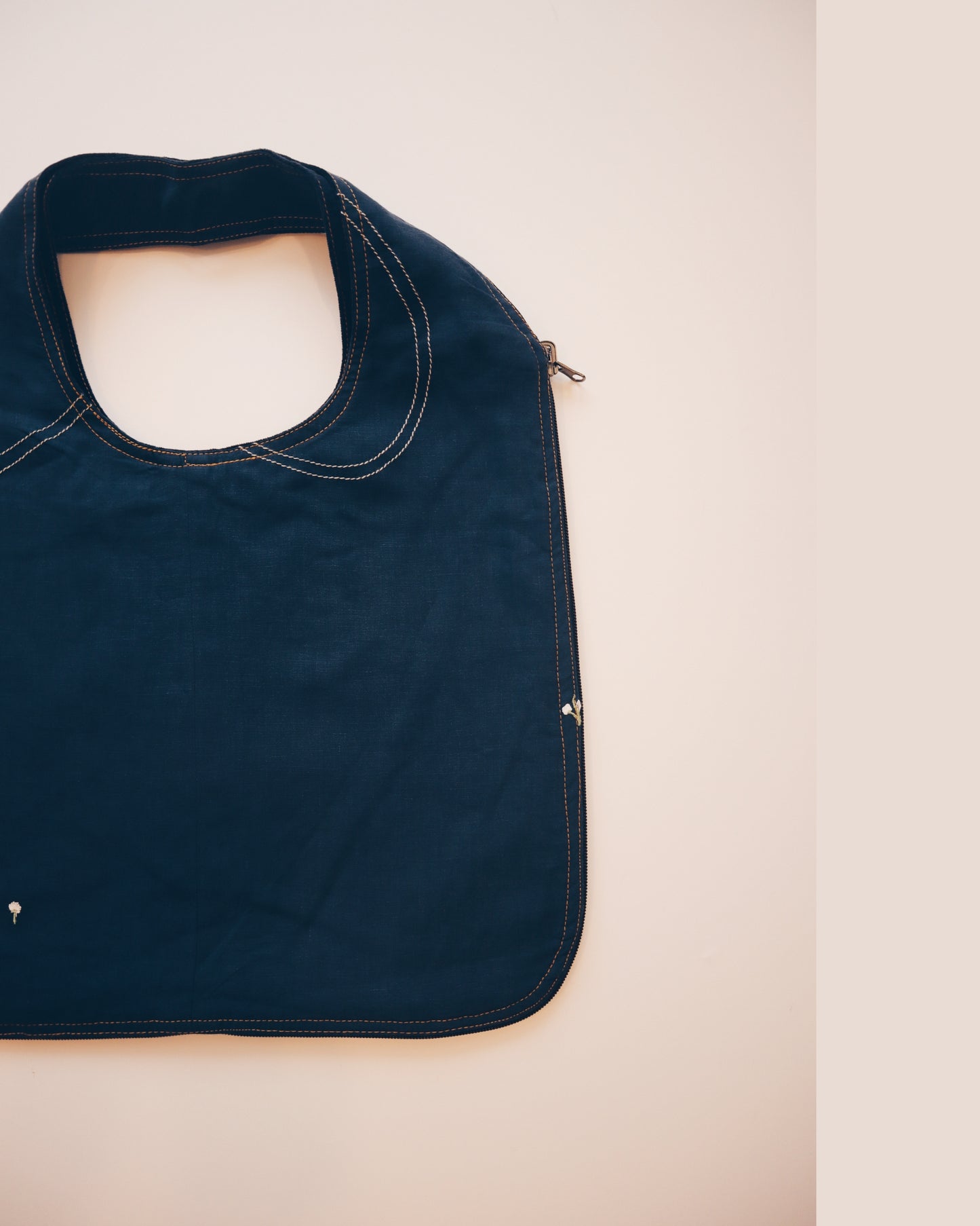 Blue Flower Vest Bag