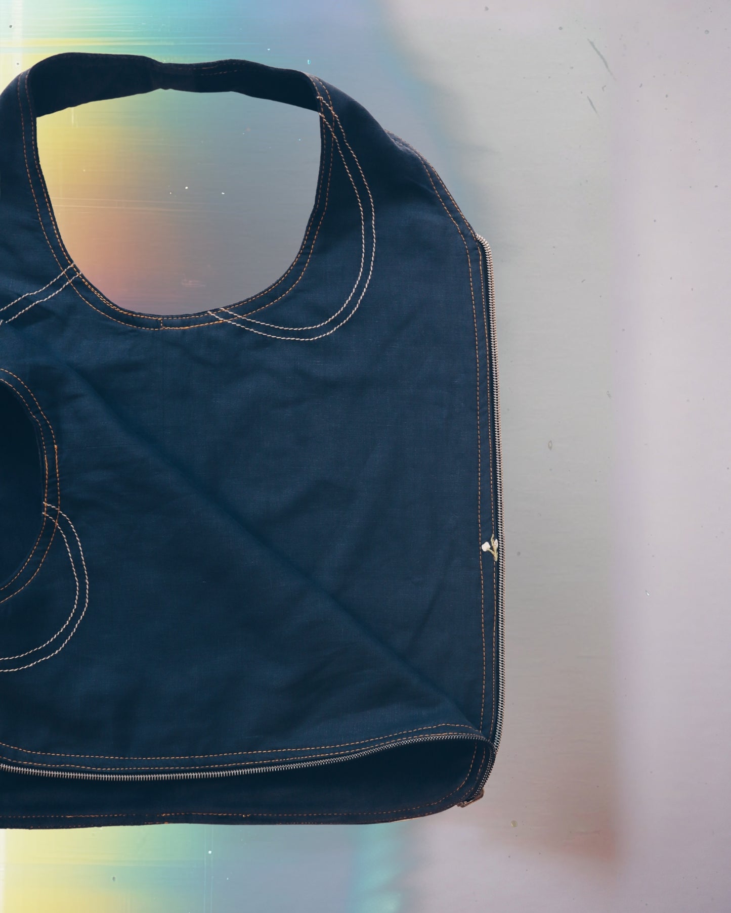 Blue Flower Vest Bag