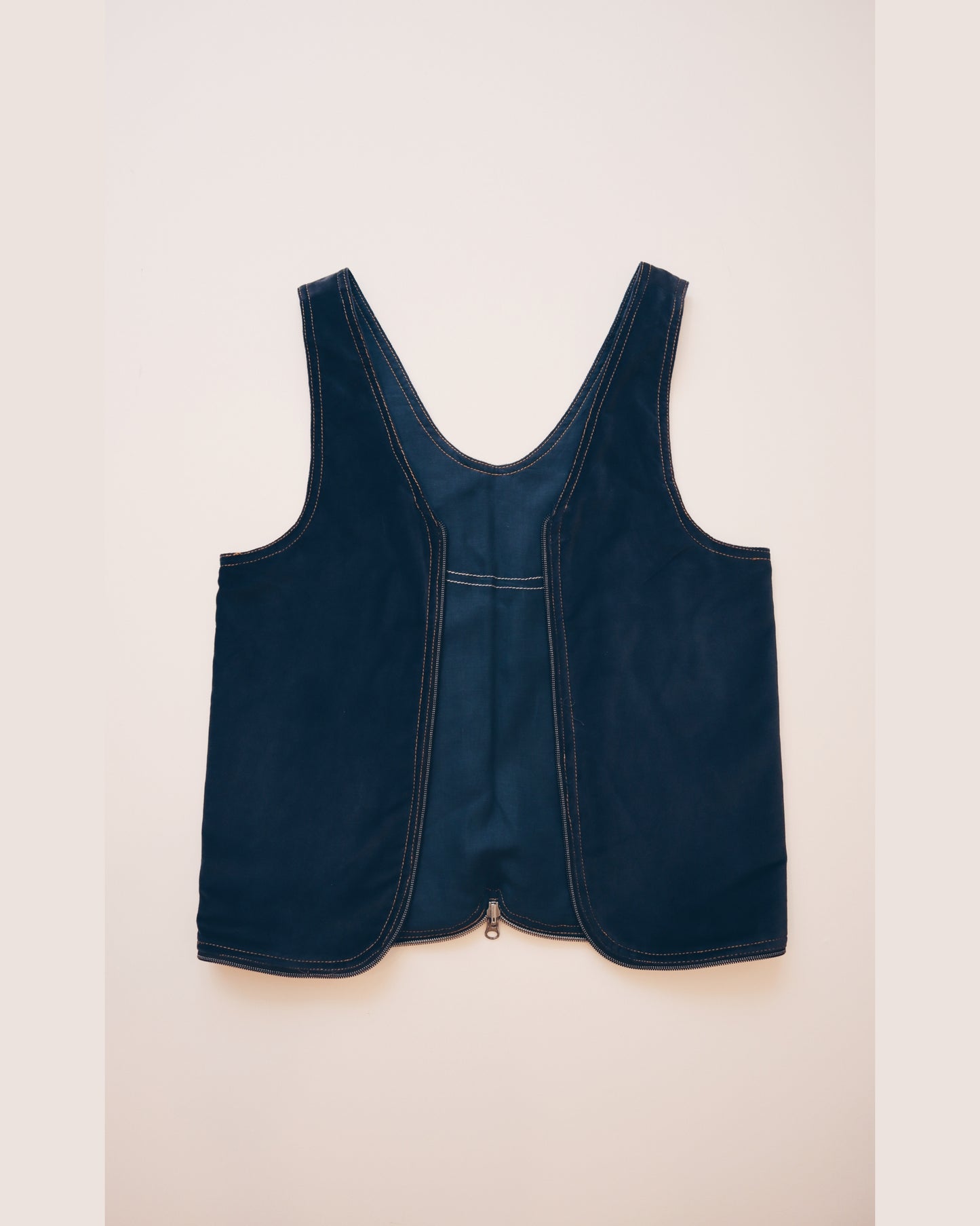 Blue Flower Vest Bag