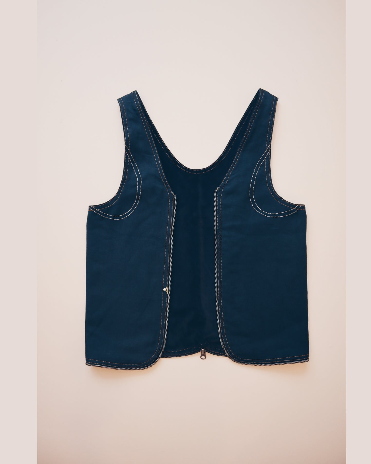 Blue Flower Vest Bag